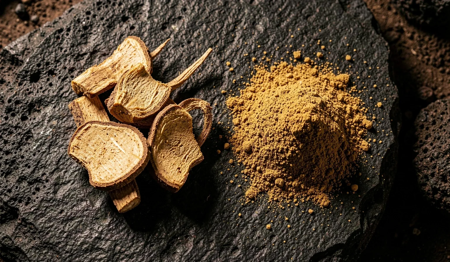 Botanical textures and volcanic minerals