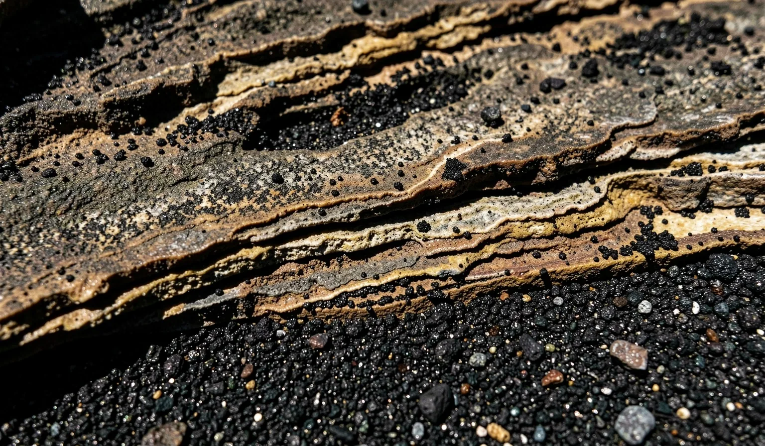 Natural Indonesian mineral textures